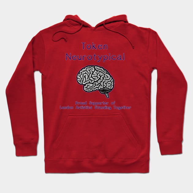 Token Neurotypical Hoodie by LondonAutisticsStandingTogether